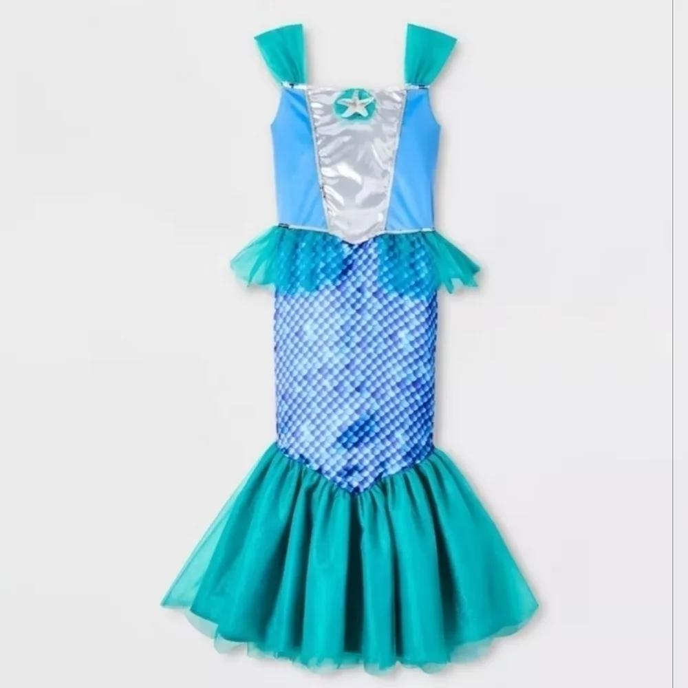 New girl's Mermaid Halloween Costume / dress For Every Sea Creature size M (8)